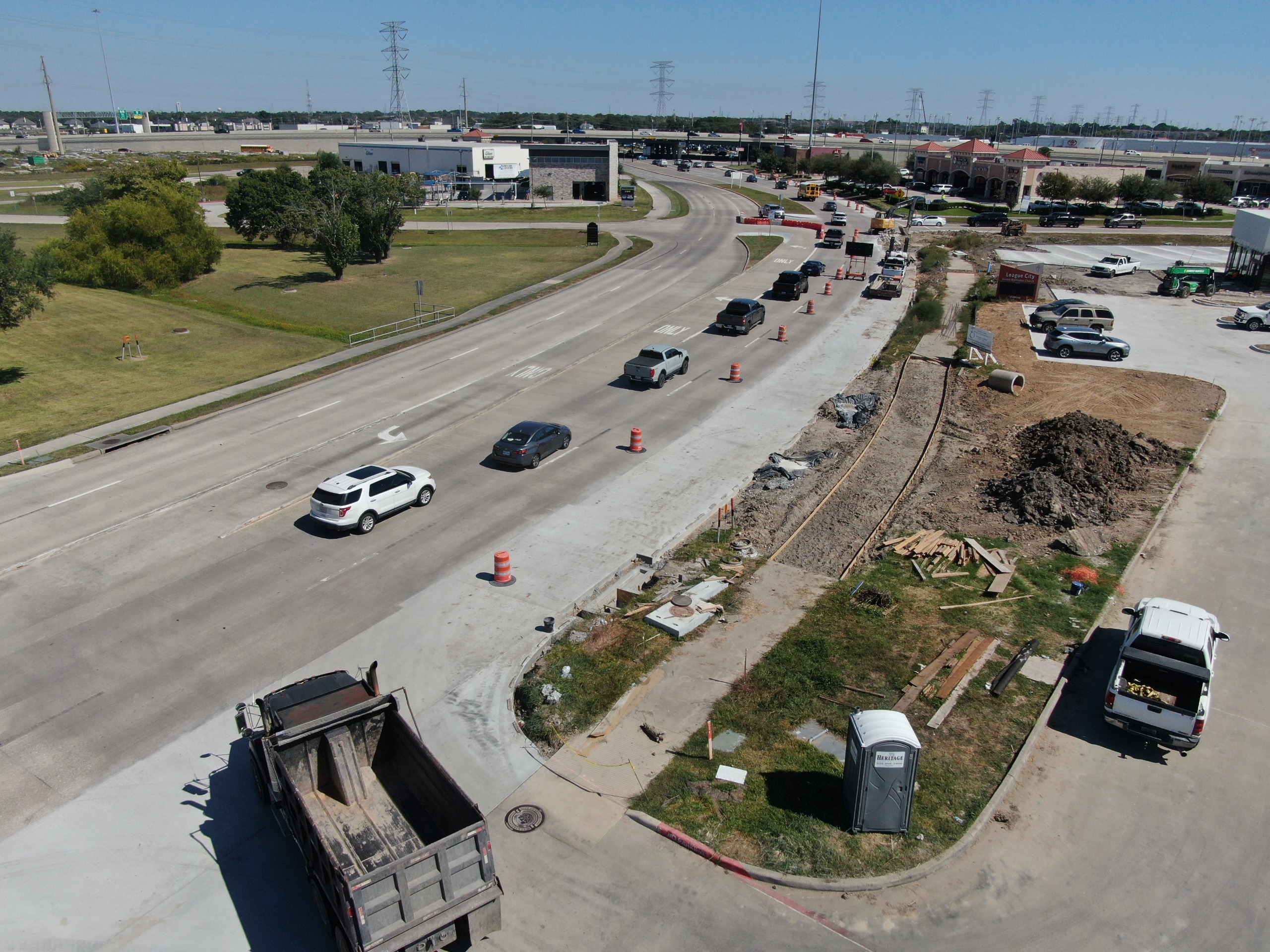 ​Progress on Butler and League City Parkway 