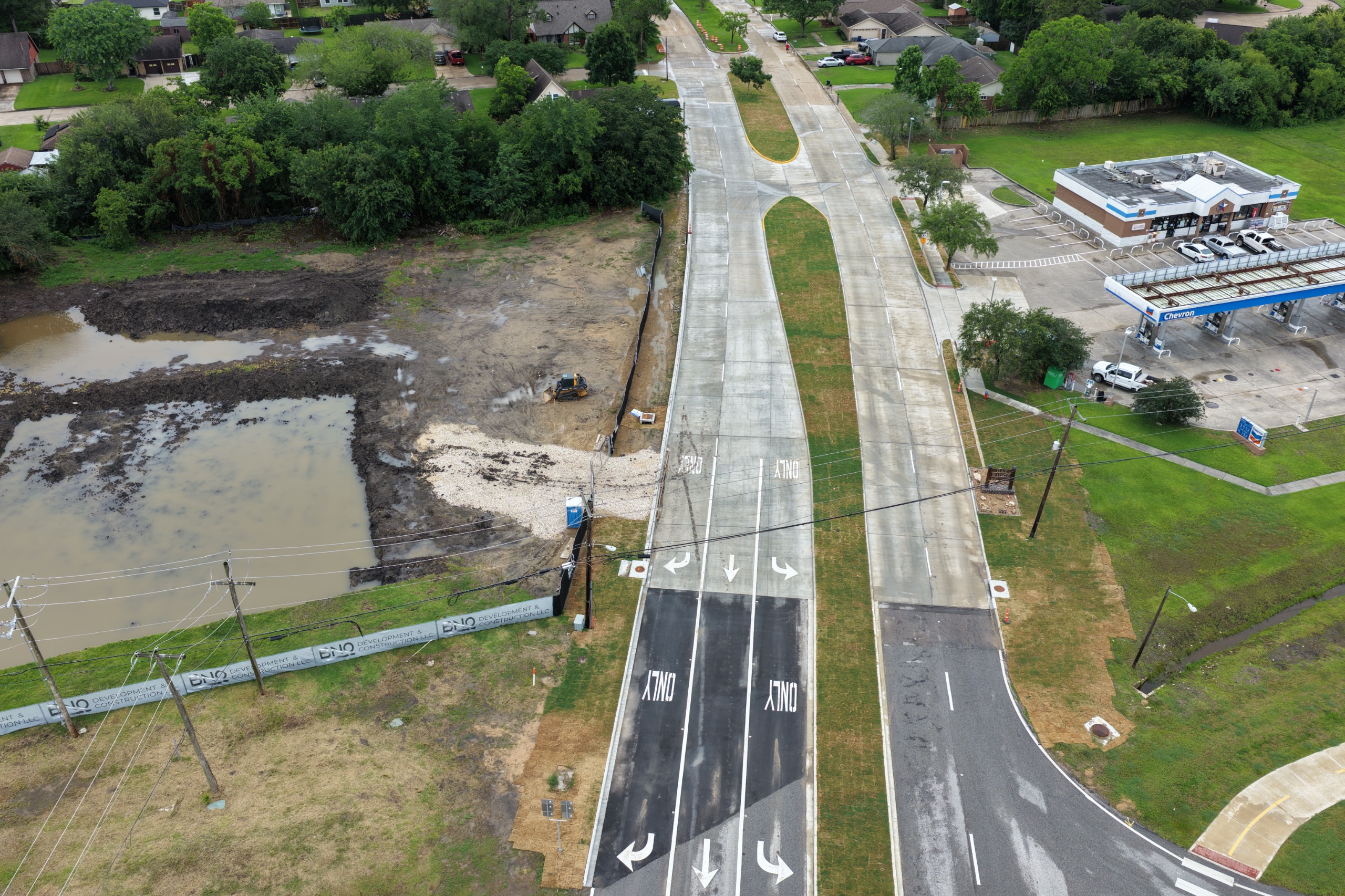 Image of completed Bay Ridge Drainage and Street improvements 