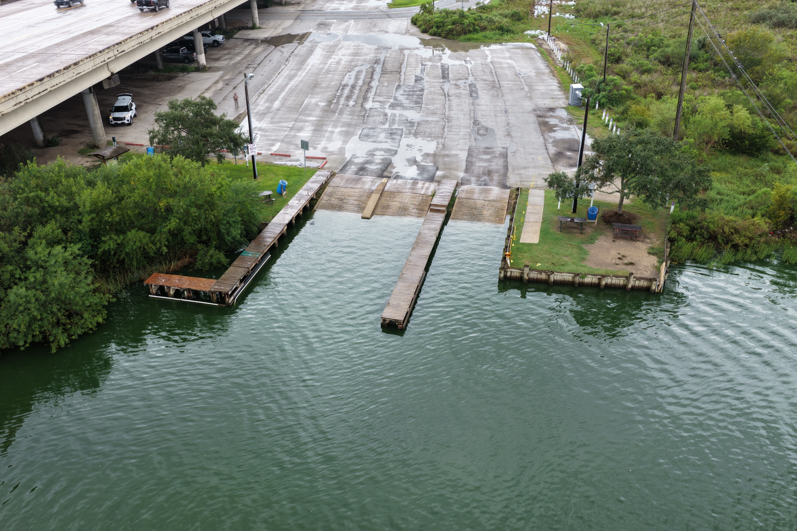 Second image of current boat ramp infrastructure 