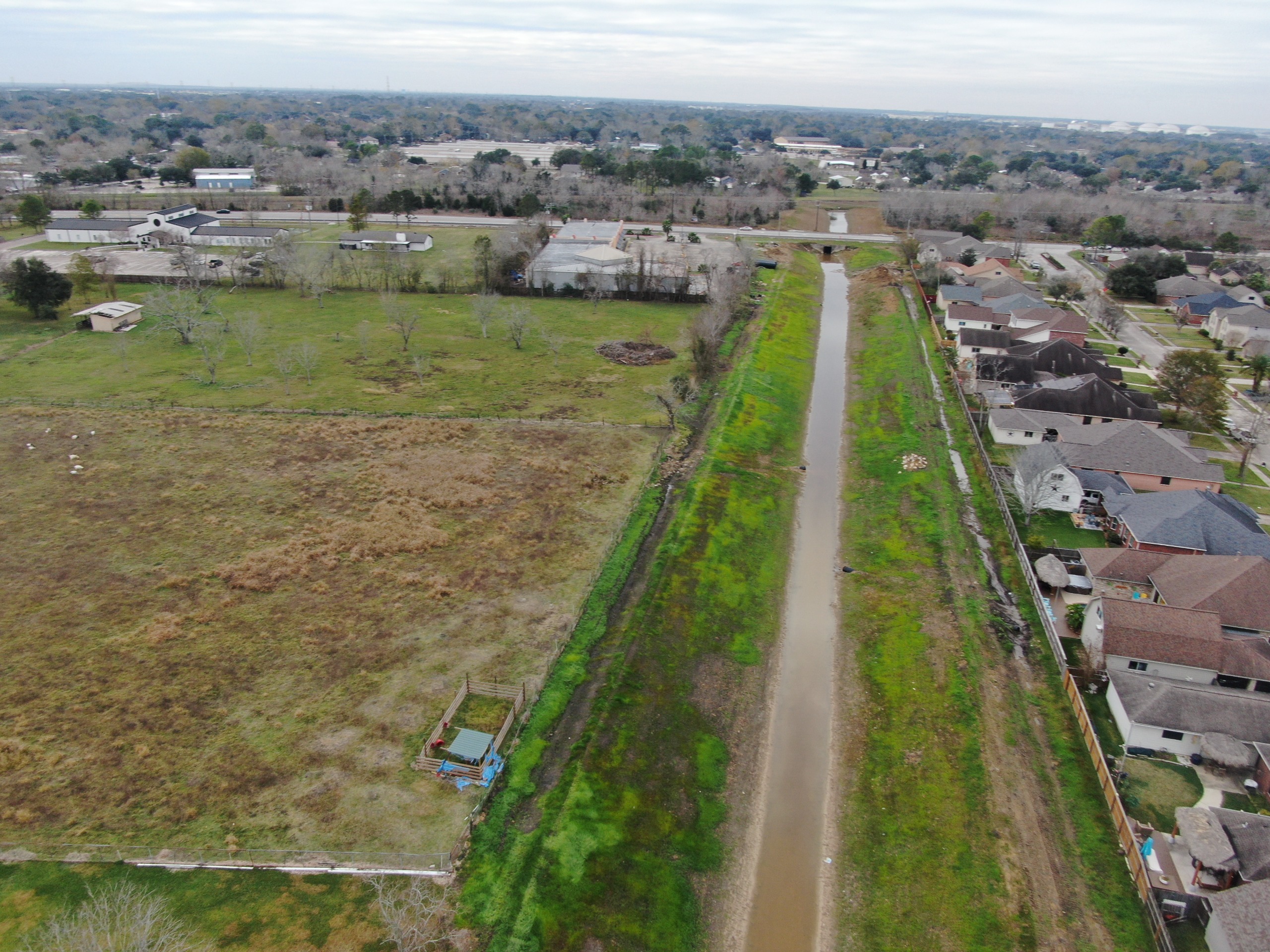Image of drainage ditch January 2025