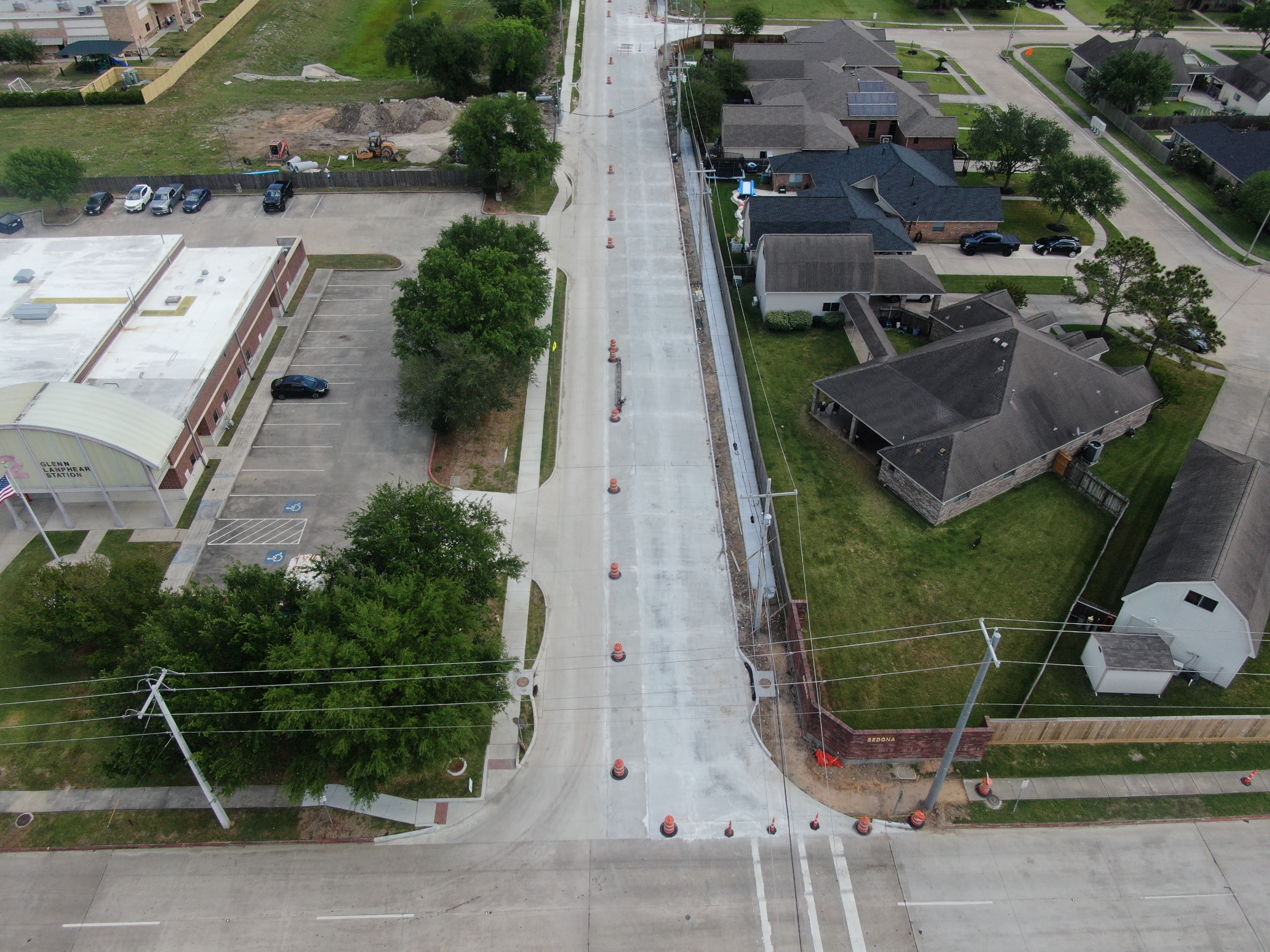 Turner Street Update facing west intersection of Hobbs Road project progress image