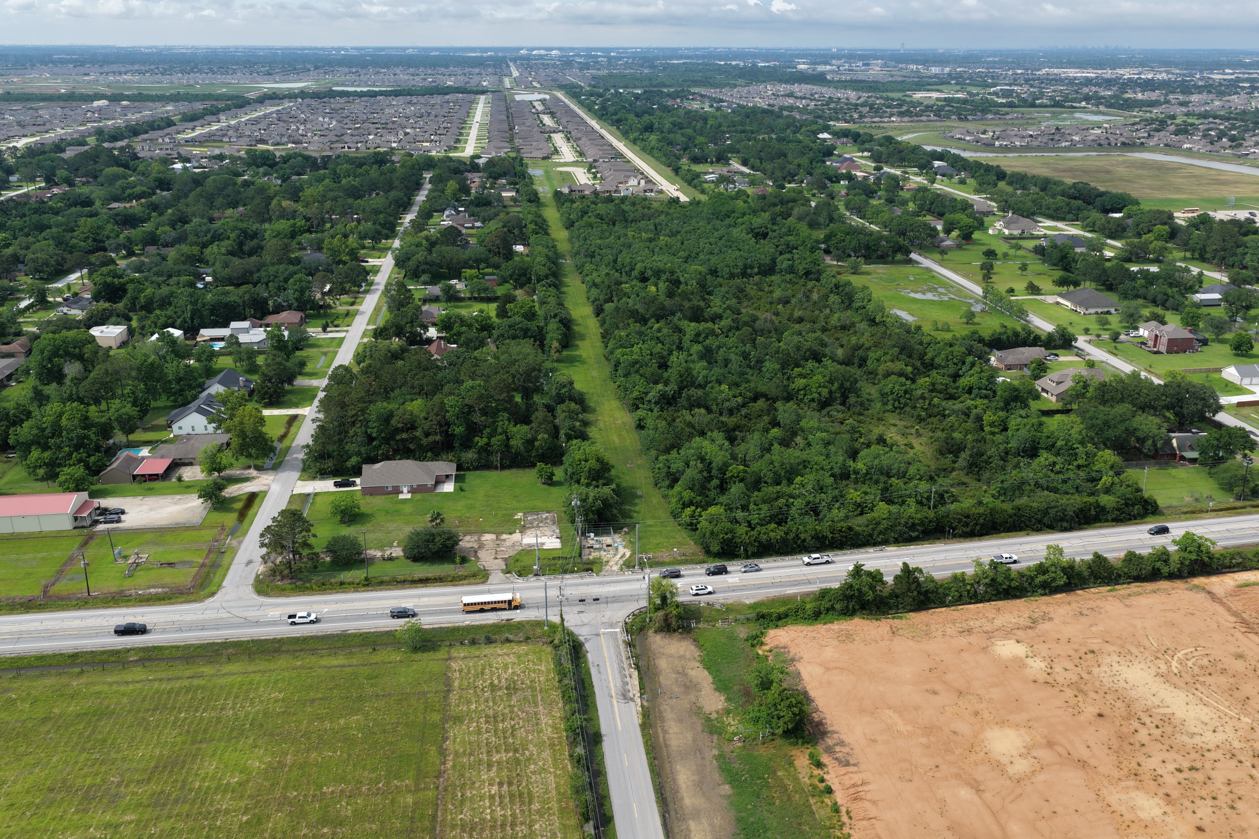 Hobbs Road Extension Looking South of League City