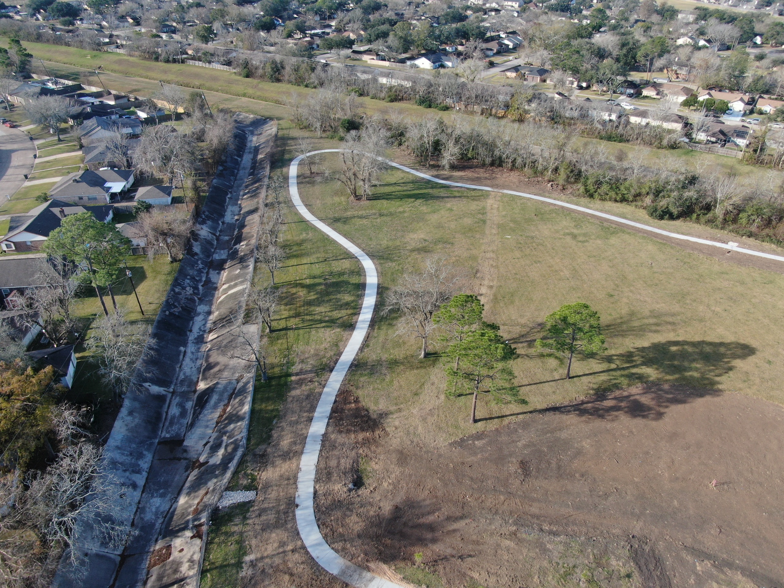 Additional image of expanded trails in Newport Park 