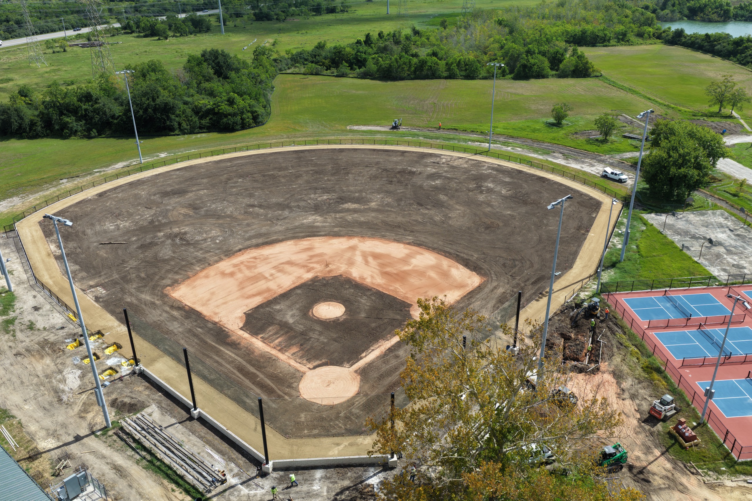 Lobit Park Baseball Field Grading Completed 