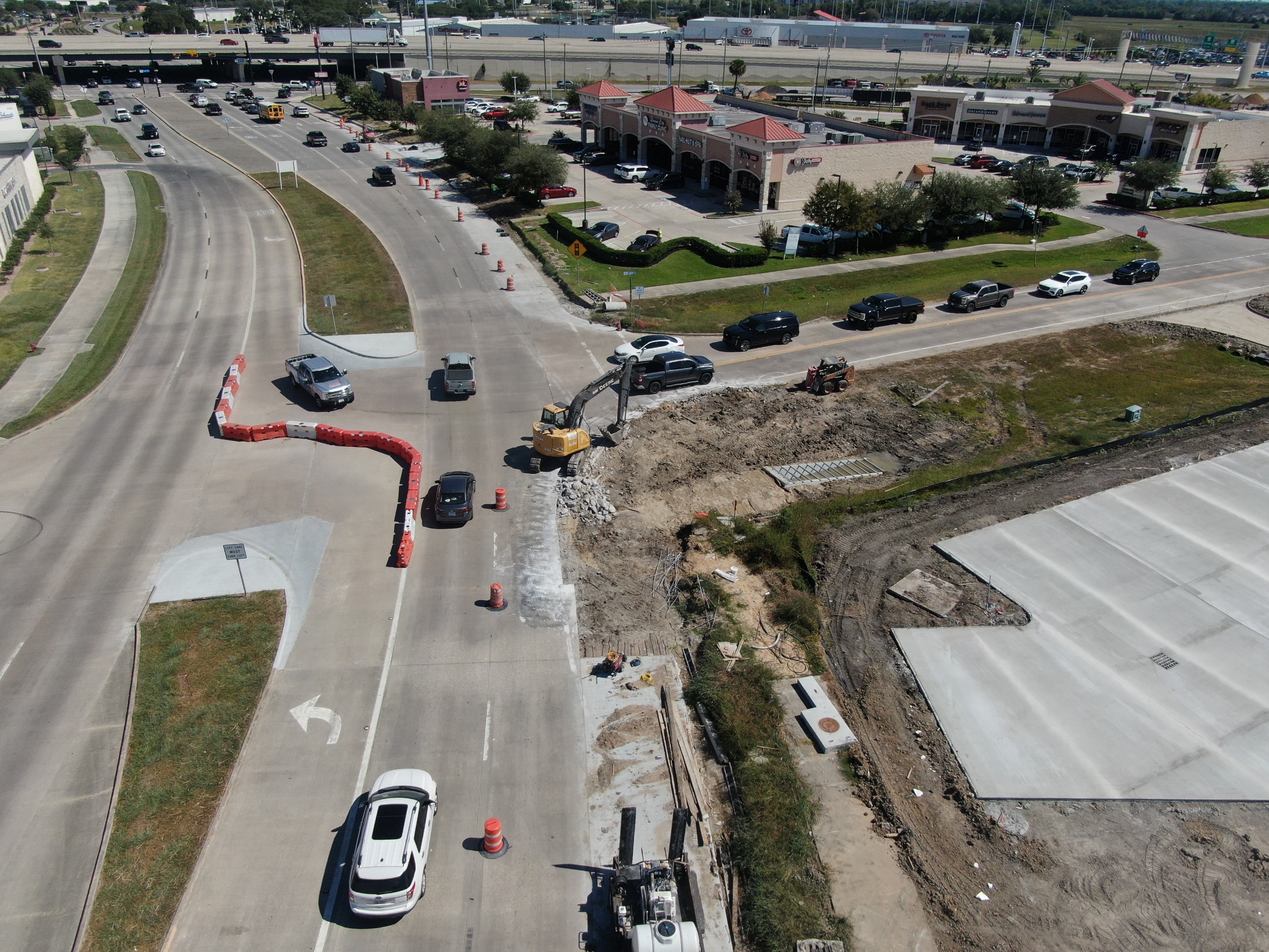 Right Turning Lane Project Progress onto Butler Drive