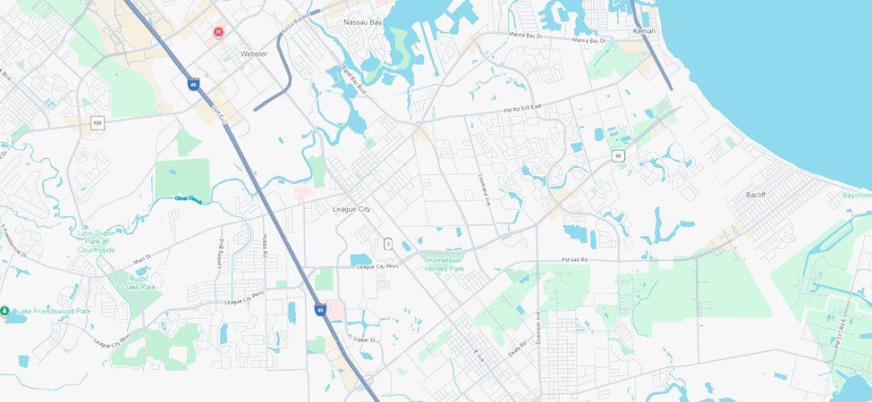 Map of League City Boundaries 