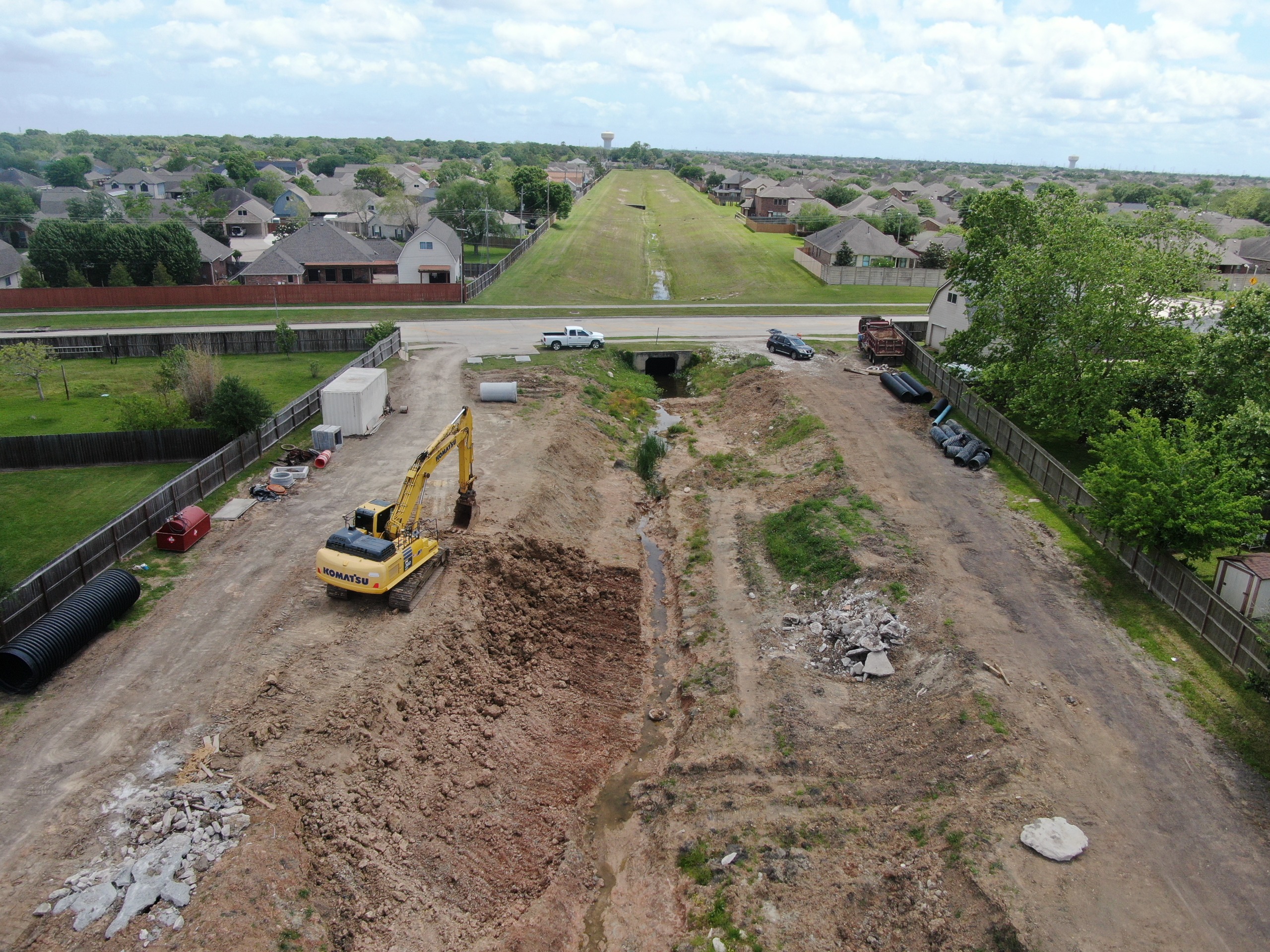 Image of The Meadows drainage improvements April 2025